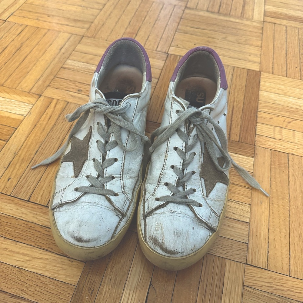 Pink Golden Goose Lace Up Sneakers | Size 38